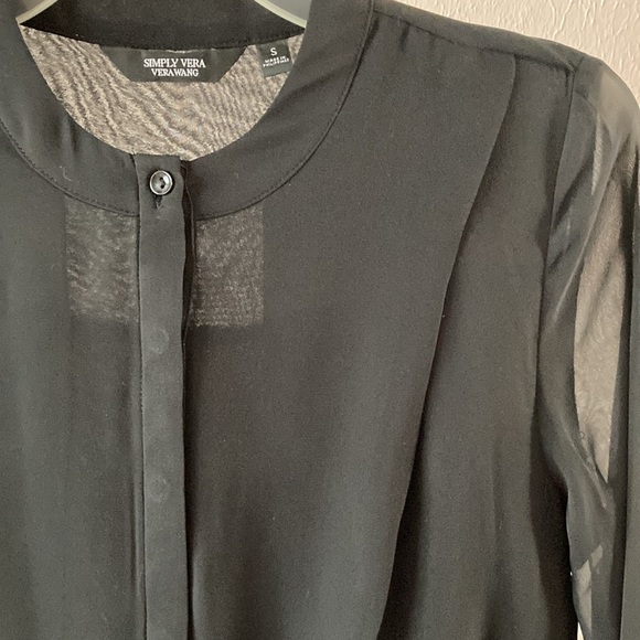Vera Wang Noir High Low Shirtdress - Picture 6 of 11